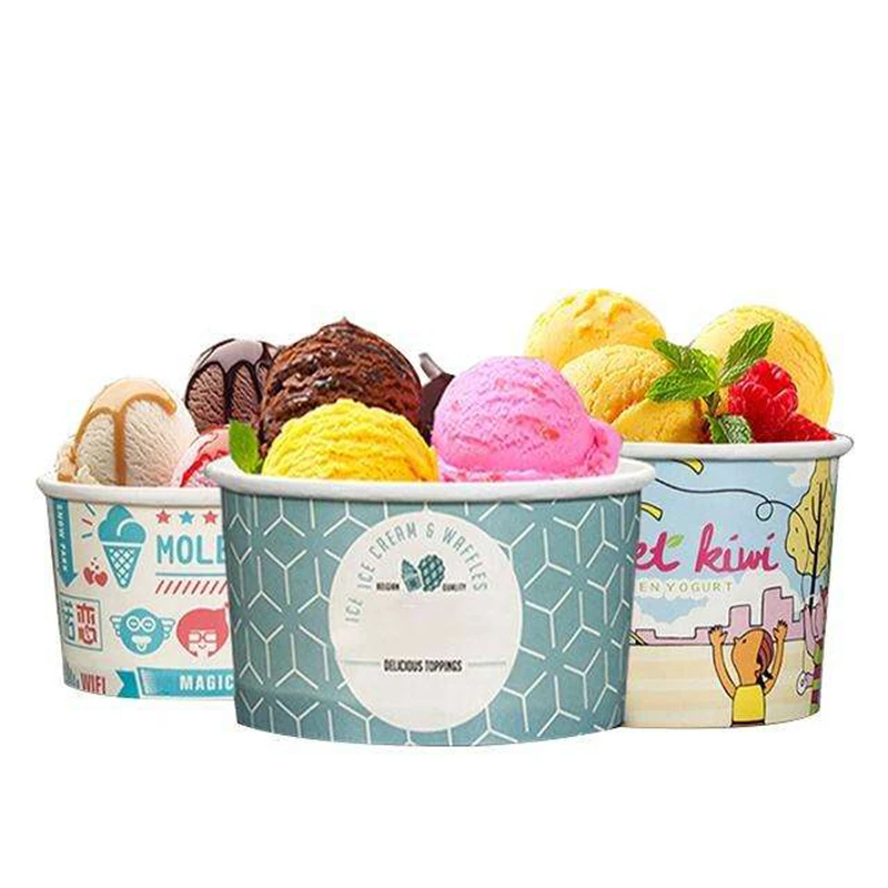 Personalized Paper Ice Cream Bowl
